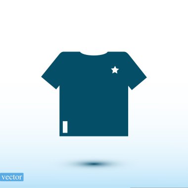 Tişört Düz Simgesi