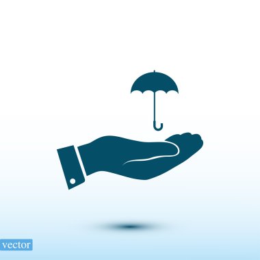 El simgesi olan şemsiye