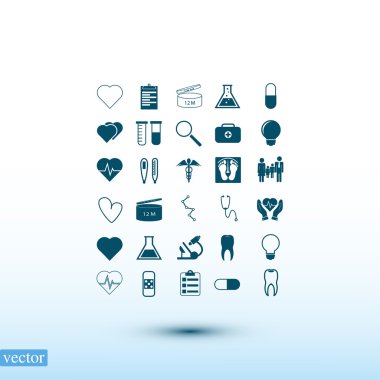 tıbbi simgeler ayarlandı