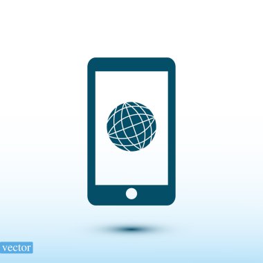 Akıllı Telefon Düz Simgesi