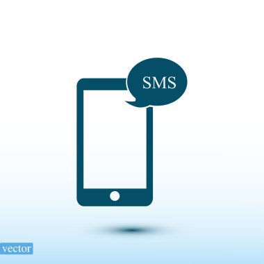 Cep telefonu sms simgesi