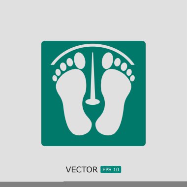 ayak izleri vektör simgesi