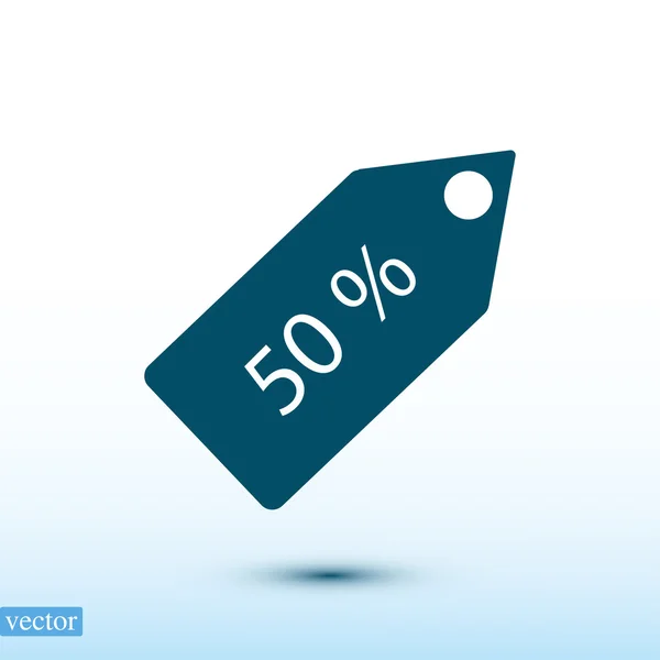 50% -Symbol — Stockvektor
