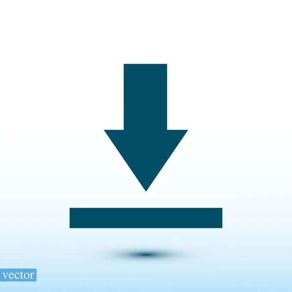 Subir icono botón — Vector de stock
