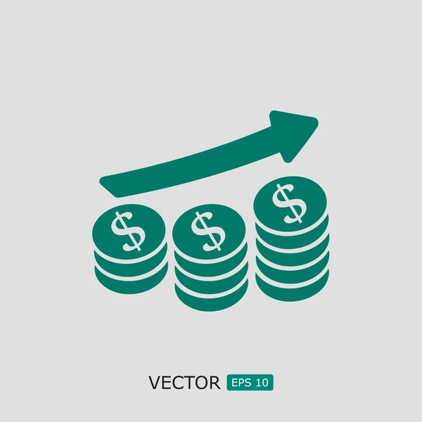 Плоская икона денег — стоковый вектор