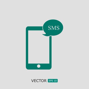 Cep telefonu sms simgesi