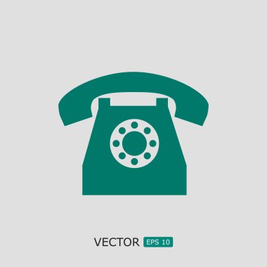 Telefon Düz Simgesi