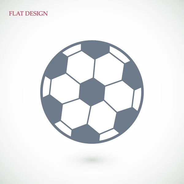Icono de pelota de fútbol clásico — Vector de stock