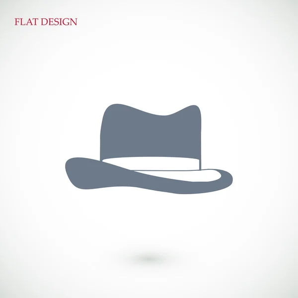 Hat flat icon — Stock Vector