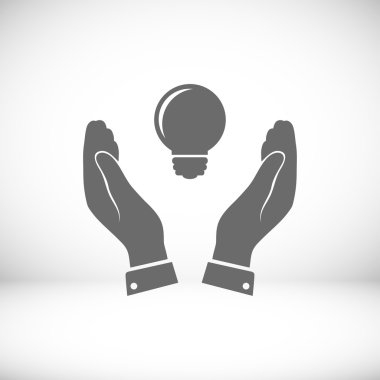 elinde ampul simgesi