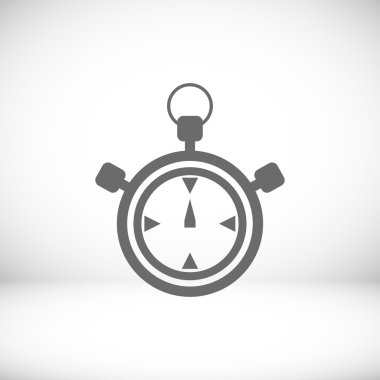 Stopwatch Düz Simgesi