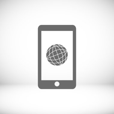 Akıllı Telefon Düz Simgesi