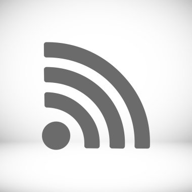 Podcast düz simgesi