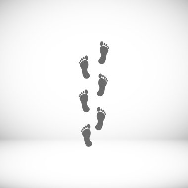 ayak izleri vektör simgesi