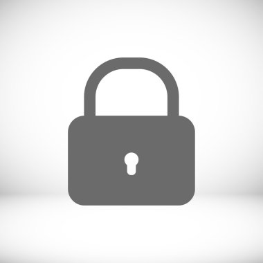 düz kilit simgesi