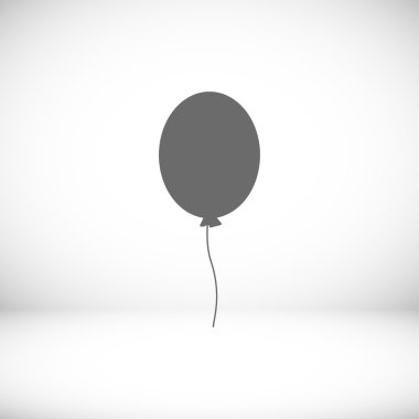 Balon düz simgesi