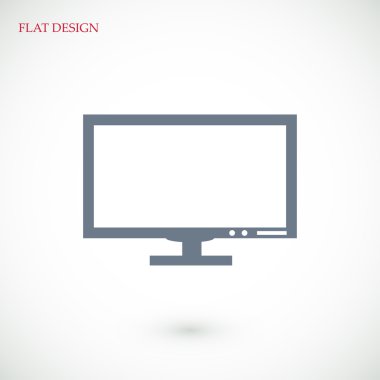 Bilgisayar Düz Simgesi 