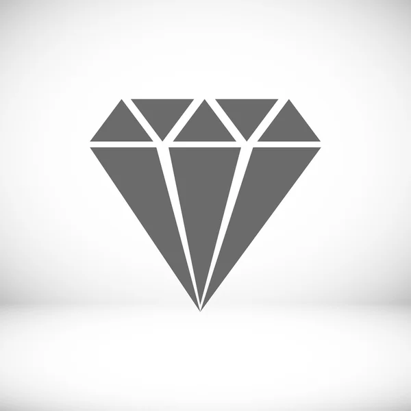 ダイヤモンドベクトルアイコン — ストックベクタ
