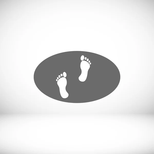 Footprints vector icon — Stock Vector