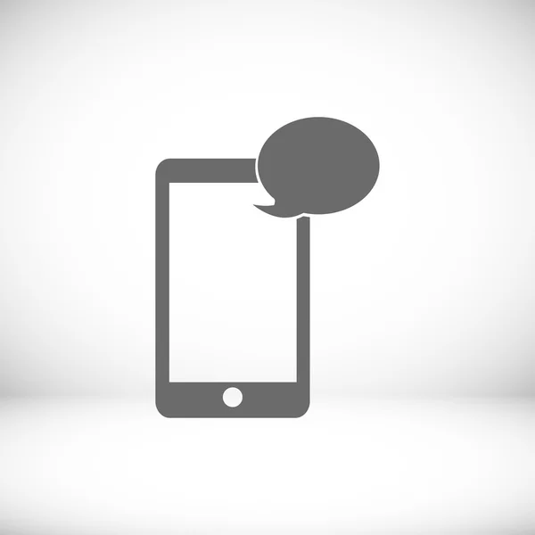 Pictogram sms de mobiele telefoon — Stockvector