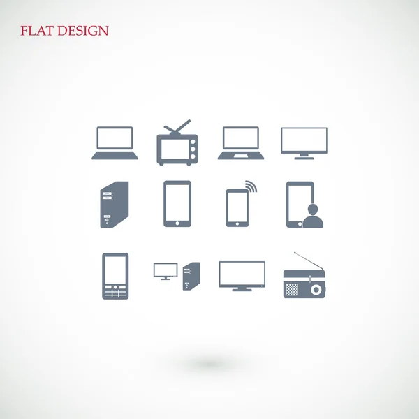 Icône du dispositif de communication — Image vectorielle