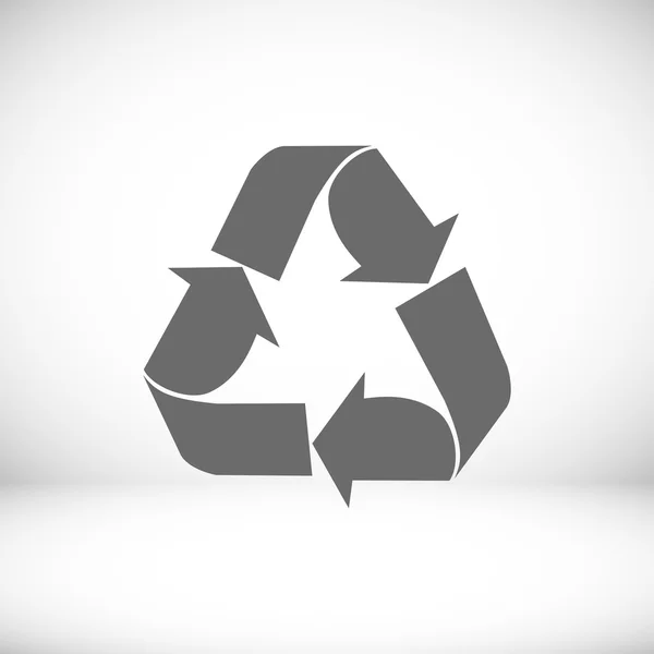 Recycle teken pictogram — Stockvector