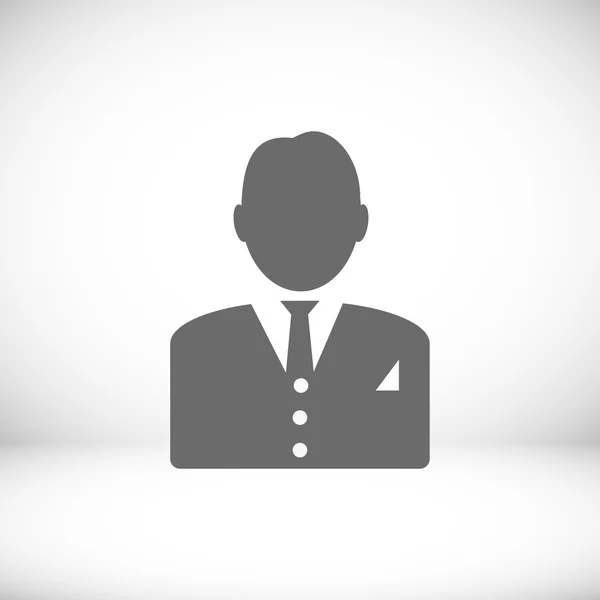 Man in zakelijke pictogram — Stockvector