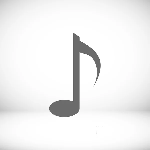 Música icono plano — Vector de stock