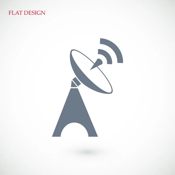 Pictogram satellietantenne — Stockvector