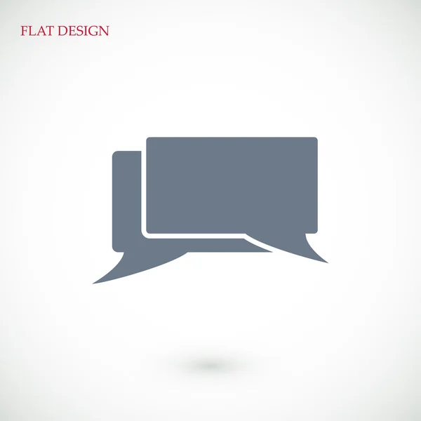 Messages icône plate — Image vectorielle