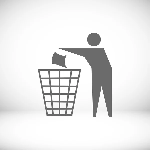 Icône du panneau de recyclage — Image vectorielle