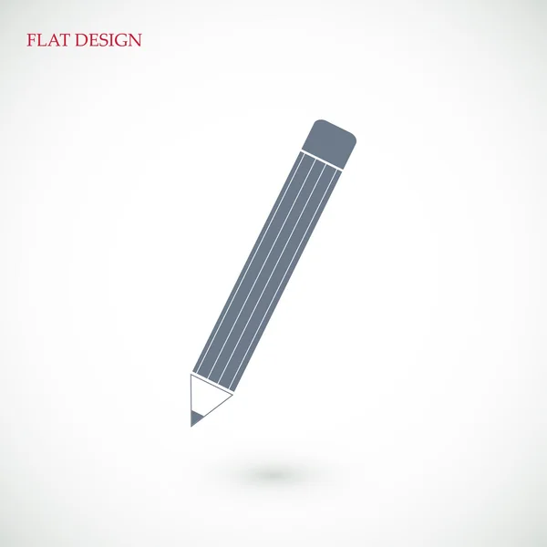 Pencil flat icon — Stock Vector