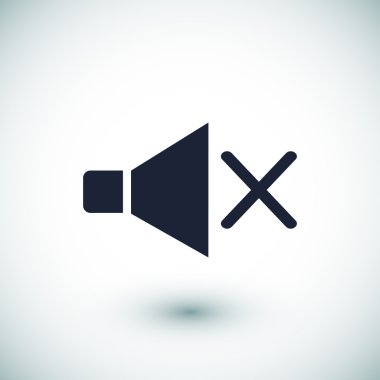 düz hoparlör simgesi