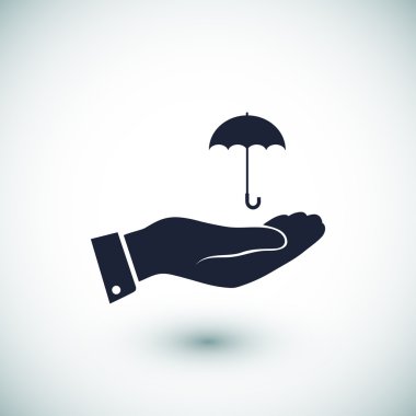 El simgesi olan şemsiye