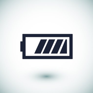 Pil simgesi düz simgesi