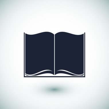 Kitap Düz Simgesi