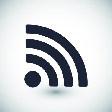 Podcast düz simgesi