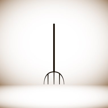 Bahçe çatal simgesi