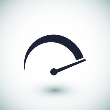 hız göstergesi düz simgesi