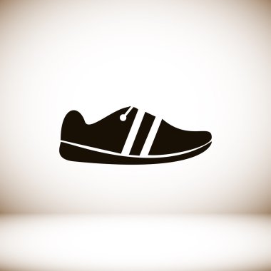 Ayakkabı düz simgesi