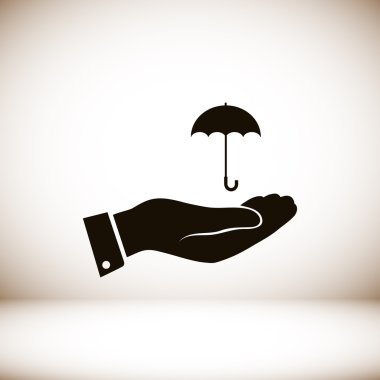 El simgesi olan şemsiye