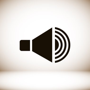 düz hoparlör simgesi