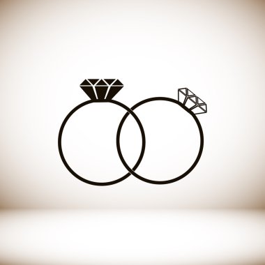 elmas yüzük simgesi
