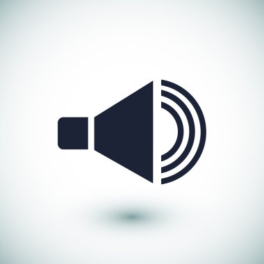 düz hoparlör simgesi