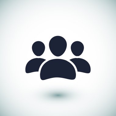 Erkekler düz simgesi