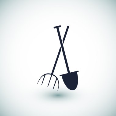 Bahçe çatal, Bahçe küreği simgesi