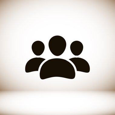 Erkekler düz simgesi