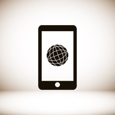 Telefon Düz Simgesi