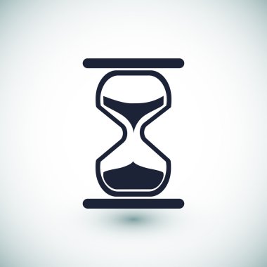 kum saati düz simgesi