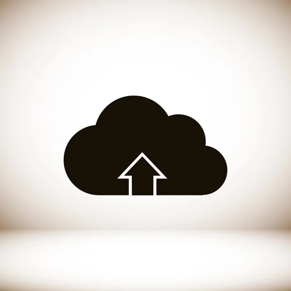 Download vom Cloud-Symbol — Stockvektor